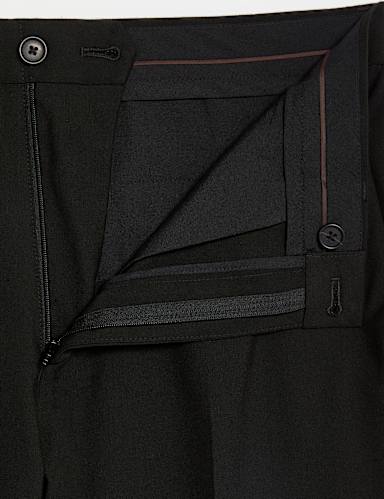 Slim Fit Flat Front Stretch Trousers 3 of 5