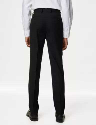 Slim Fit Flat Front Stretch Trousers 5 of 5