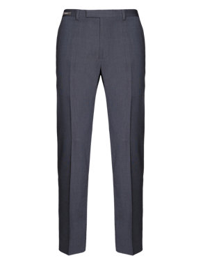 Slim Fit Flat Front Trousers Image 2 of 4