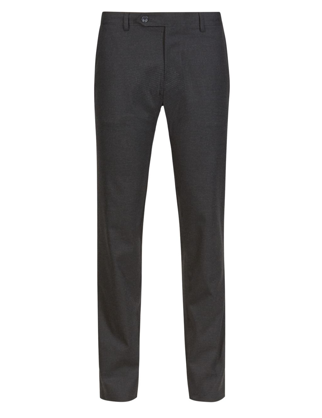Slim Fit Flat Front Trousers 1 of 4