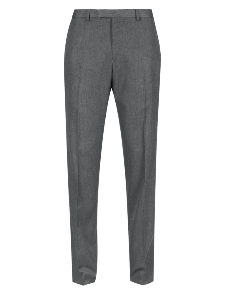 Slim Fit Flat Front Trousers 2 of 3