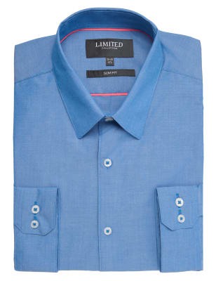 m&s slim fit shirts