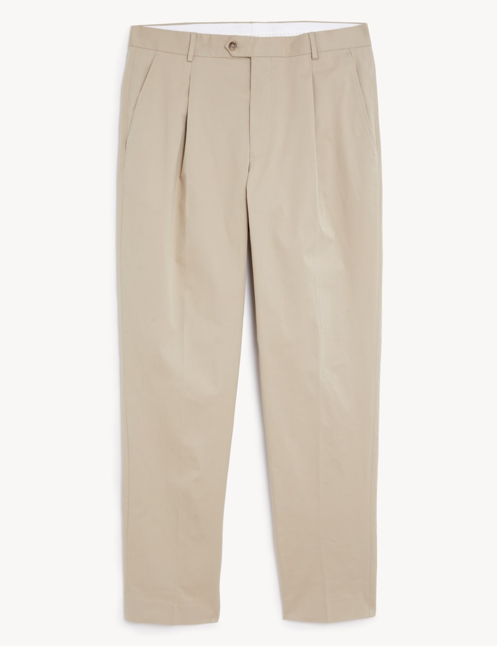 Slim Fit Italian Cotton Rich Trousers