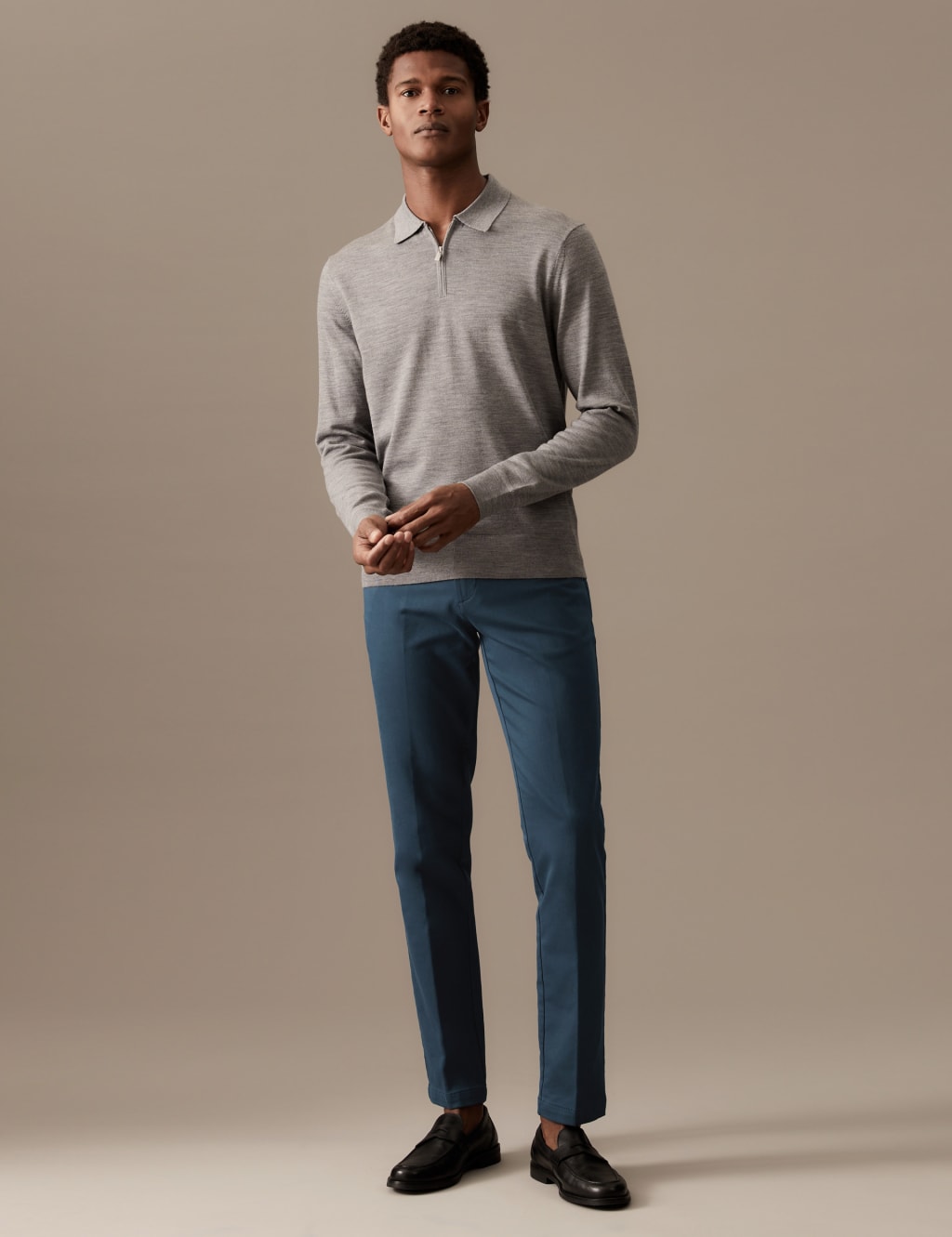 Slim Fit Italian Stretch Chinos 1 of 6