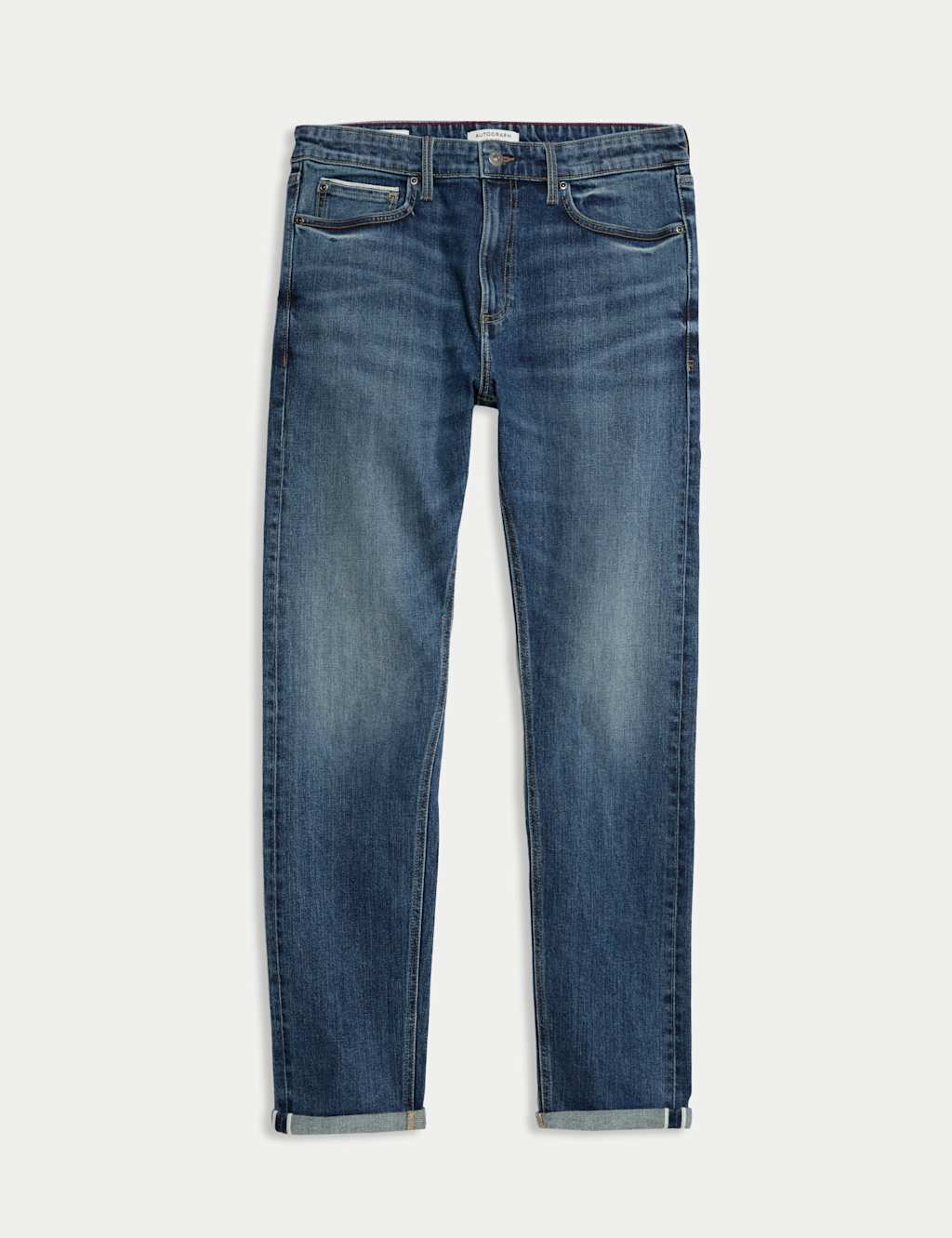 Slim Fit Japanese Selvedge Stretch Jeans 1 of 6