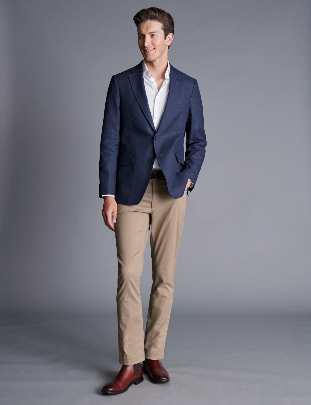 Slim Fit Linen Blend Jacket | Charles Tyrwhitt | M&S