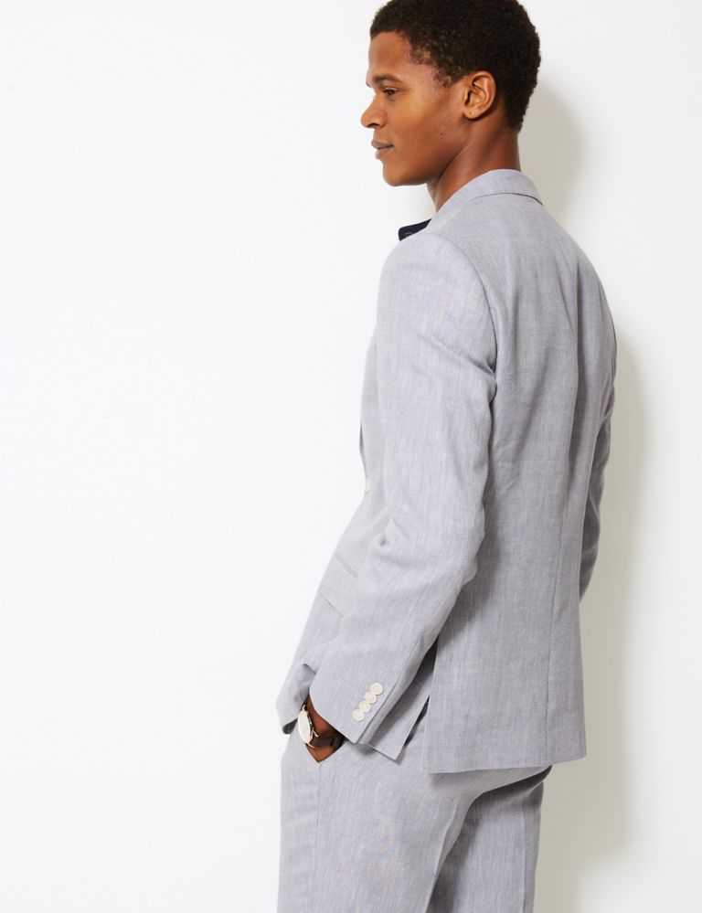 Slim Fit Linen Miracle Suit Jacket 4 of 4