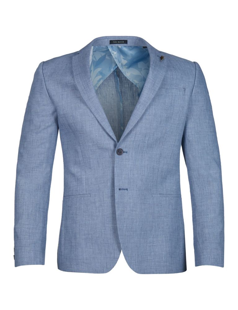 Slim Fit Linen Rich Suit Jacket 2 of 5
