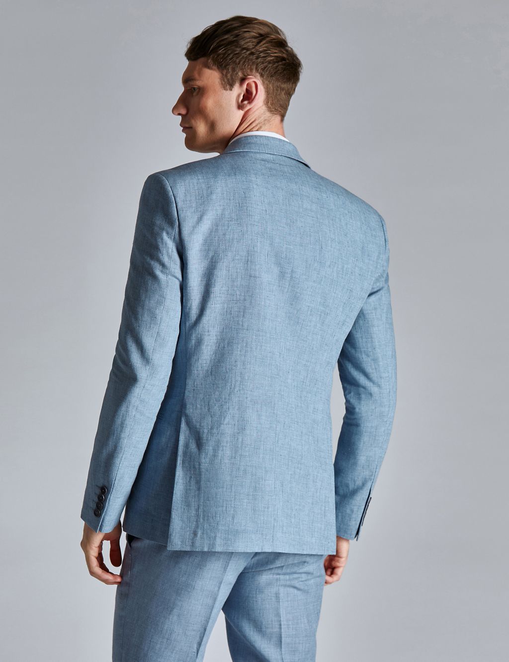 Slim Fit Linen Rich Suit Jacket 4 of 5