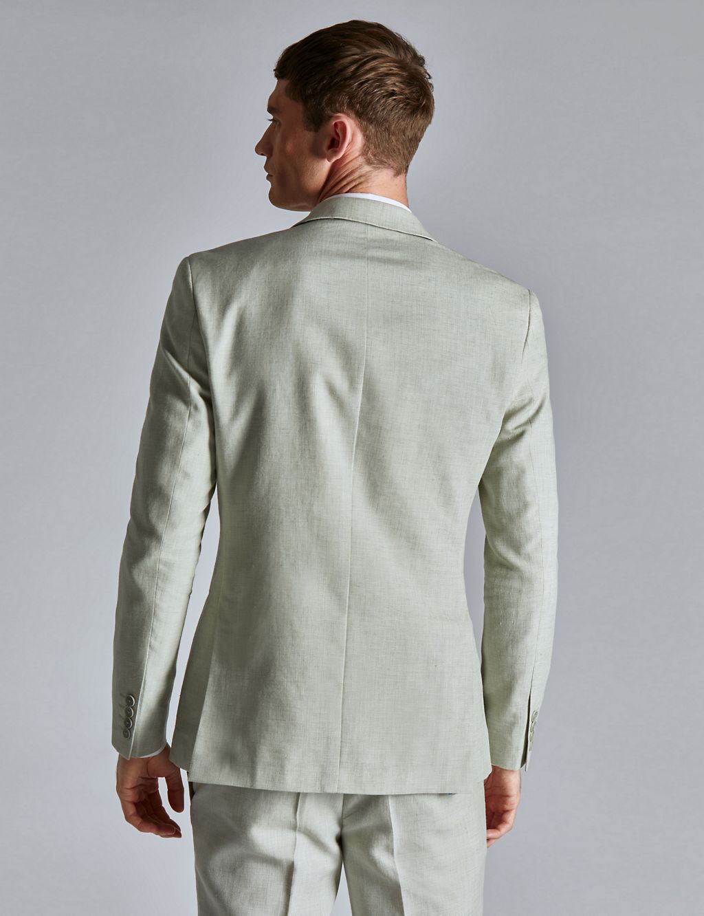 Slim Fit Linen Rich Suit Jacket 6 of 7
