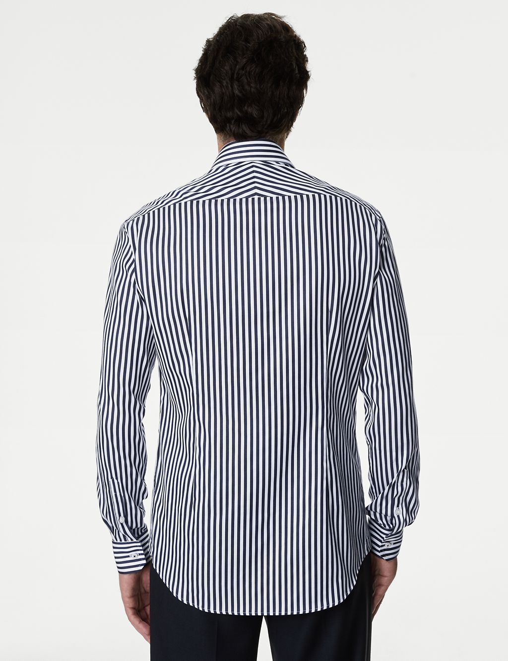 Slim Fit Luxury Cotton Bold Stripe Shirt 5 of 5