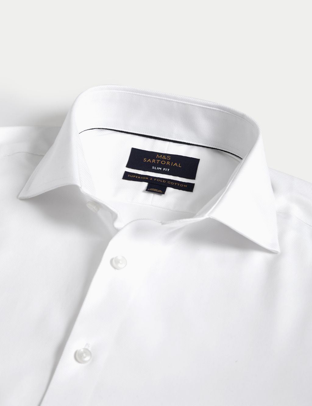 Slim Fit Luxury Cotton Double Cuff Twill Shirt 4 of 7
