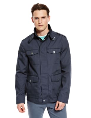 Mens slim fit hot sale field jacket