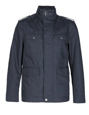 Military jacket hot sale with epaulettes