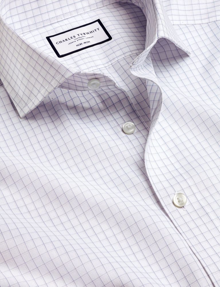 Slim Fit Non Iron Check Twill Shirt 5 of 6