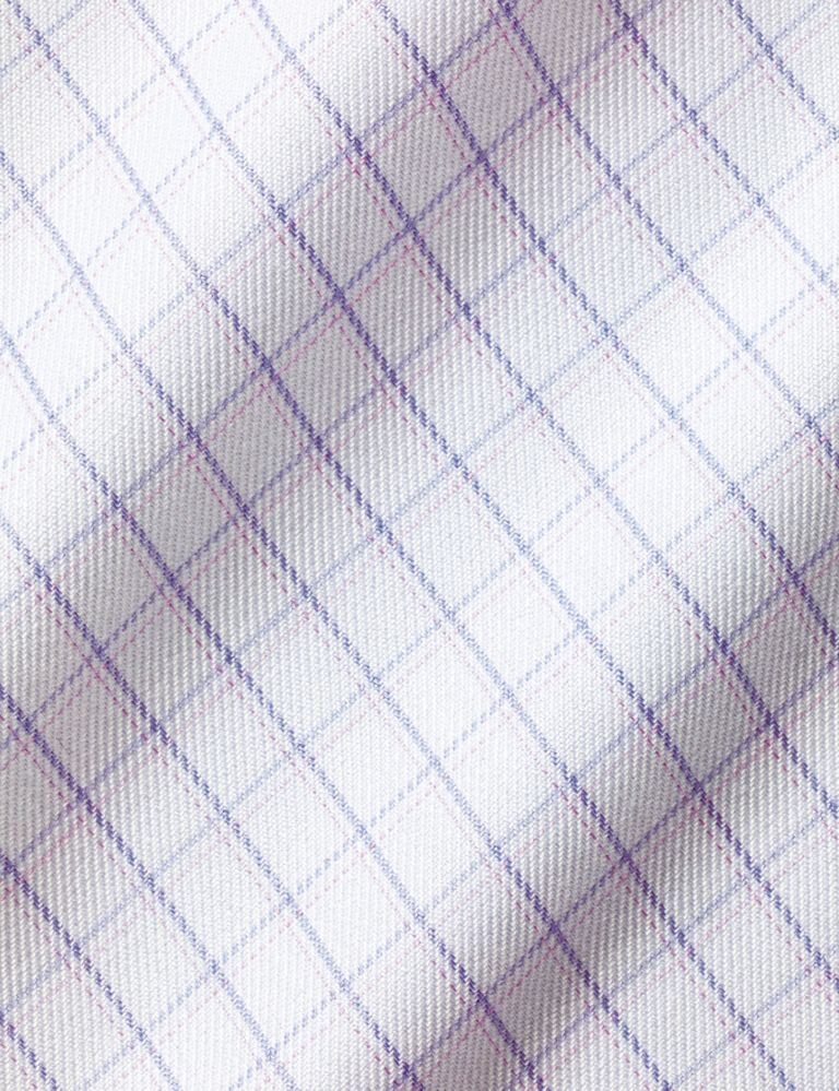 Slim Fit Non Iron Check Twill Shirt 6 of 6