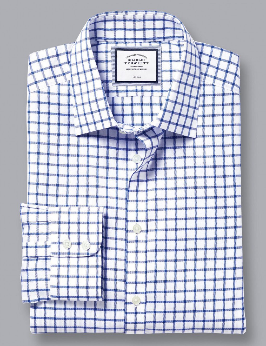 Buy Slim Fit Non Iron Pure Cotton Check Shirt | Charles Tyrwhitt | M&S