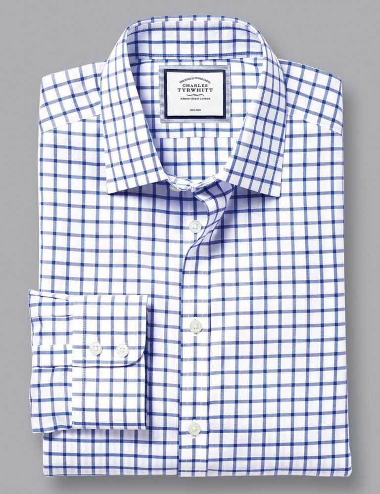 Slim Fit Non Iron Pure Cotton Check Shirt | Charles Tyrwhitt | M&S