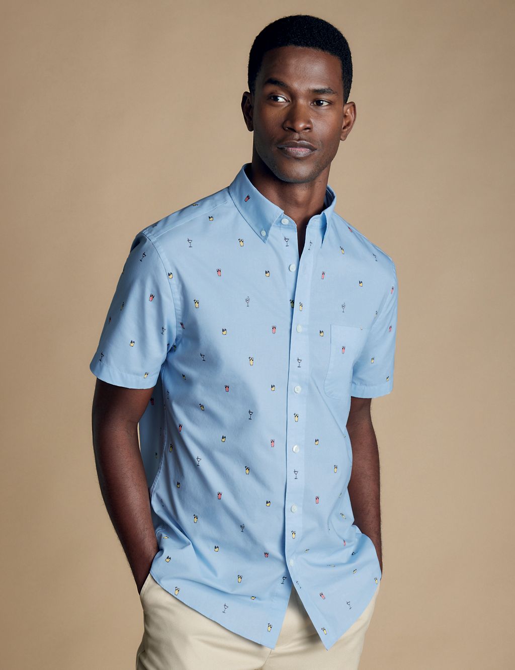 Slim Fit Non Iron Pure Cotton Cocktail Shirt 3 of 5