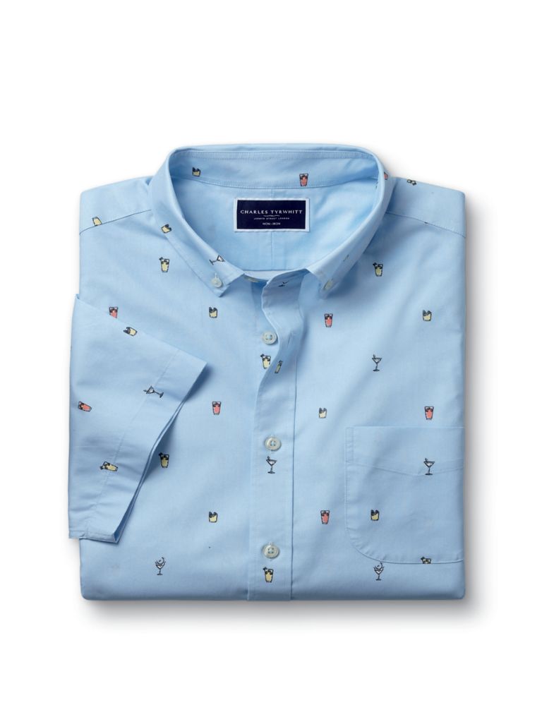 Slim Fit Non Iron Pure Cotton Cocktail Shirt 2 of 5