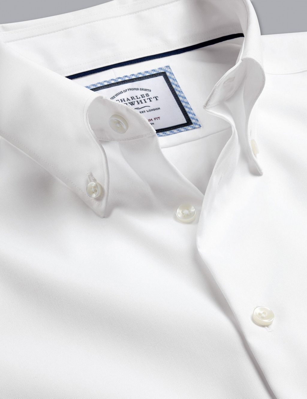 Slim Fit Non Iron Pure Cotton Oxford Shirt | Charles Tyrwhitt | M&S