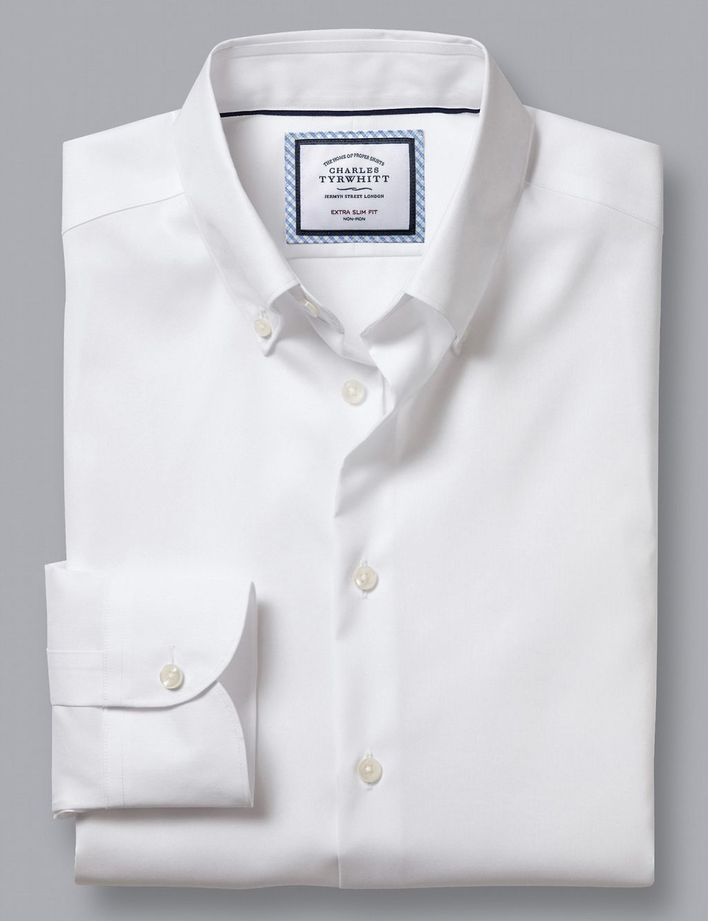 Slim Fit Non Iron Pure Cotton Oxford Shirt 1 of 6