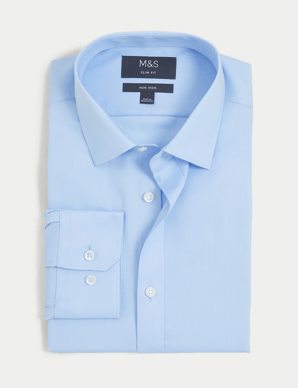 Slim Fit Non Iron Pure Cotton Shirt 1 of 6