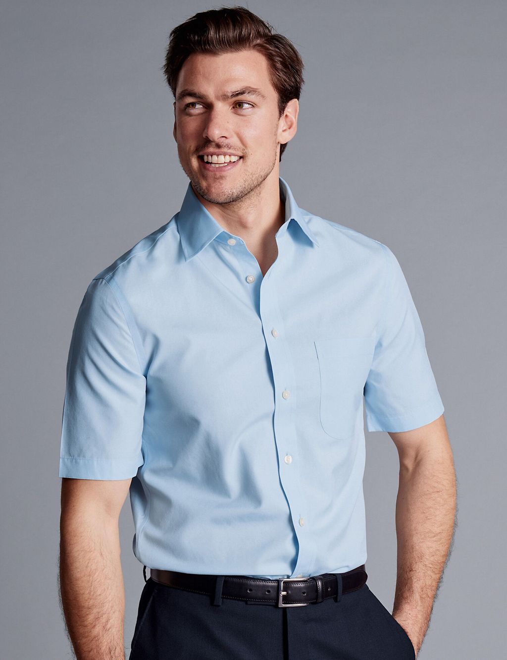 Slim Fit Non Iron Pure Cotton Shirt 3 of 4