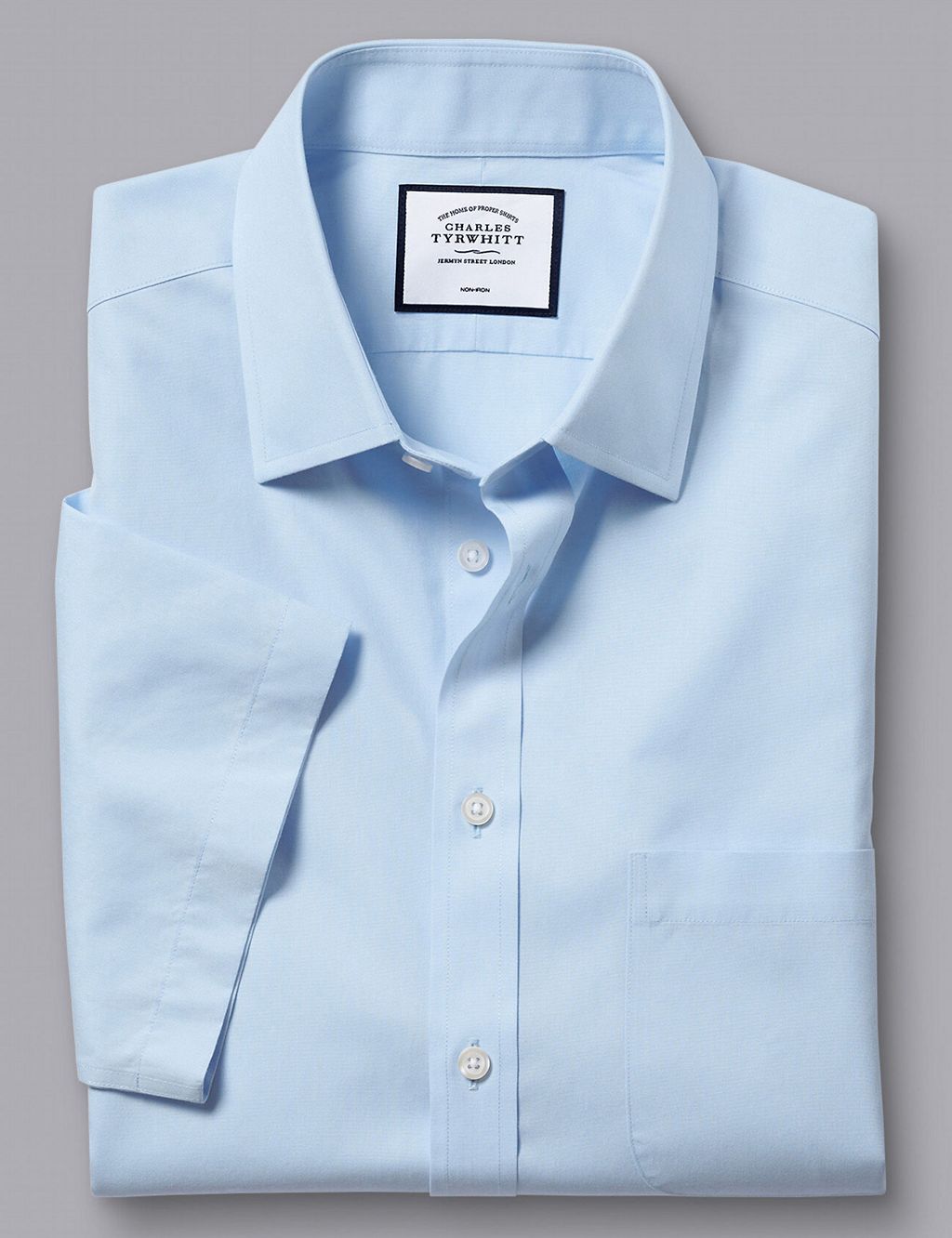 Slim Fit Non Iron Pure Cotton Shirt 1 of 4