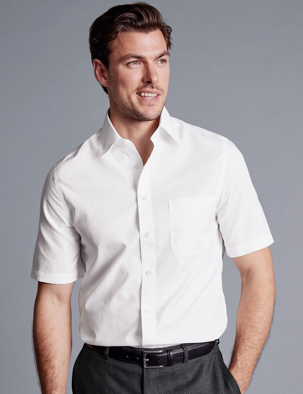 Slim Fit Non Iron Pure Cotton Shirt | Charles Tyrwhitt | M&S