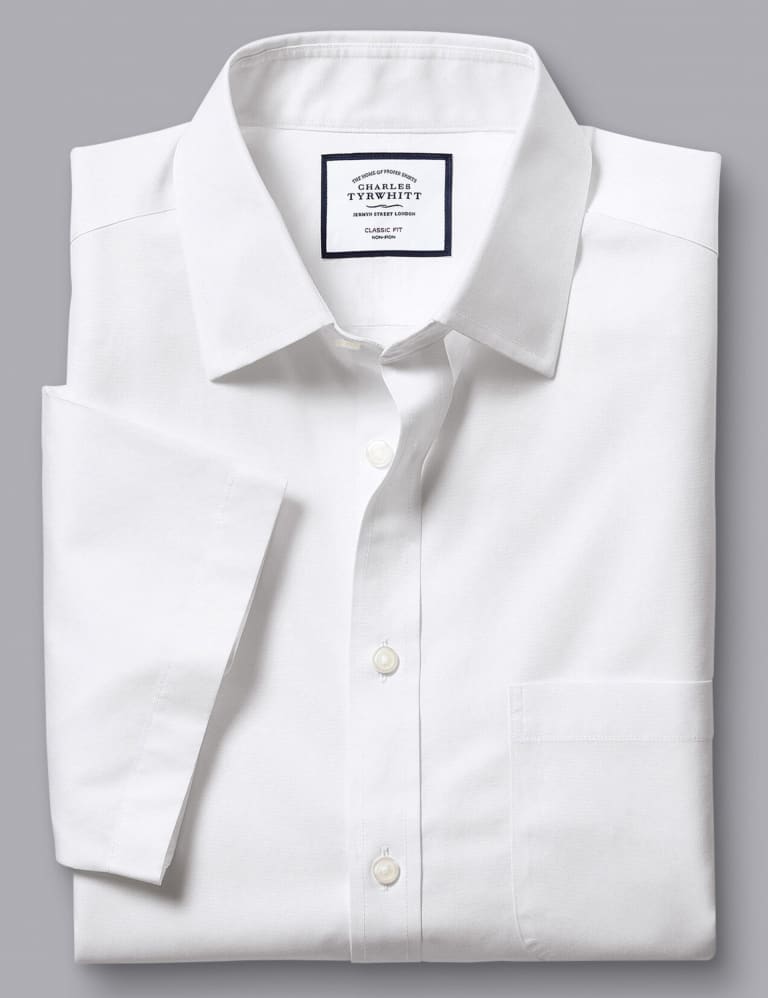 Slim Fit Non Iron Pure Cotton Shirt 2 of 4