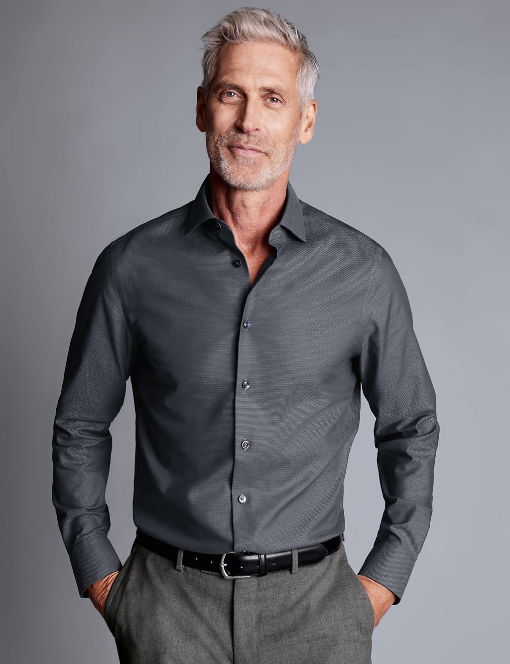 Slim Fit Non Iron Pure Cotton Shirt 3 of 5