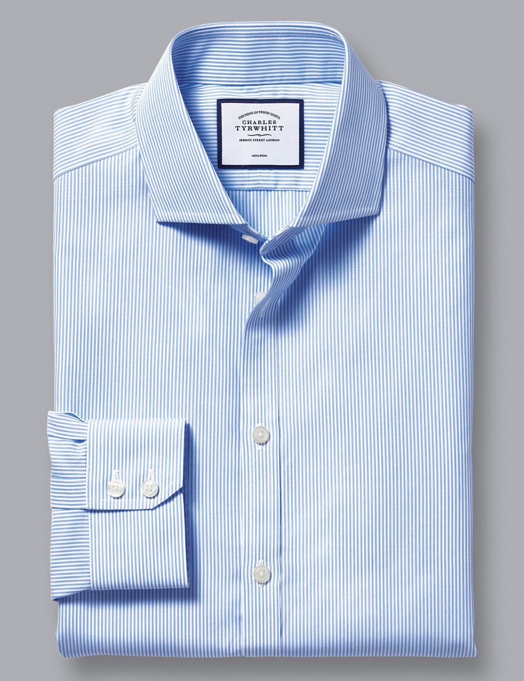 Slim Fit Non Iron Pure Cotton Striped Shirt | Charles Tyrwhitt | M&S