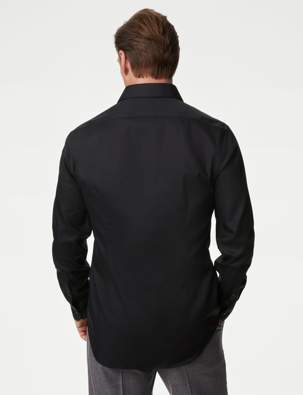 Slim Fit Non Iron Pure Cotton Twill Shirt | M&S Collection | M&S