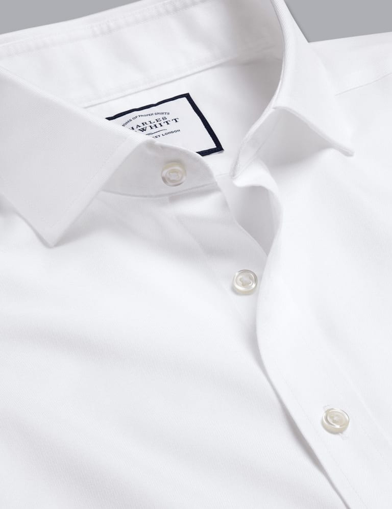 Slim Fit Non Iron Pure Cotton Twill Shirt Charles Tyrwhitt M S