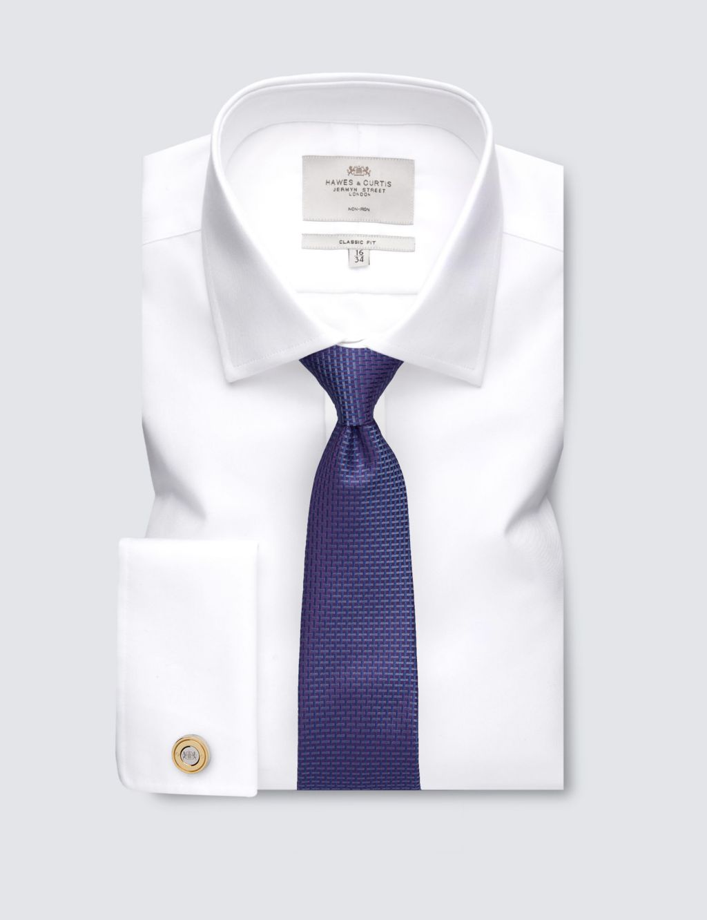 Slim Fit Non Iron Pure Cotton Twill Shirt | Hawes & Curtis | M&S