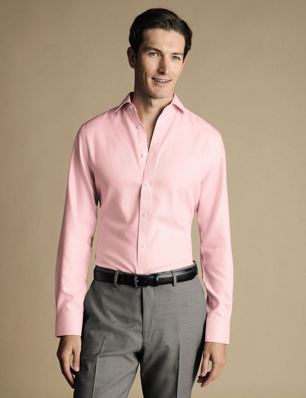 Slim Fit Non Iron Pure Cotton Weave Shirt 3 of 6