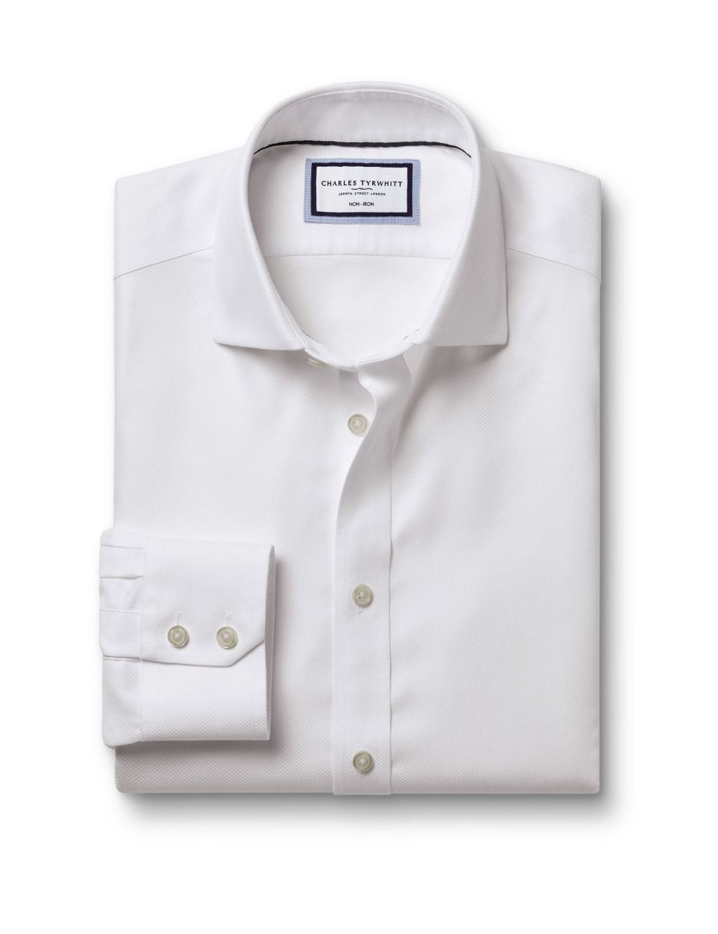 Slim Fit Non Iron Pure Cotton Weave Shirt | Charles Tyrwhitt | M&S