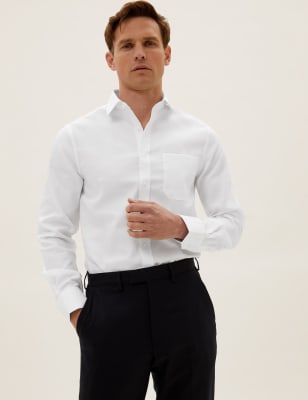 non collared shirt