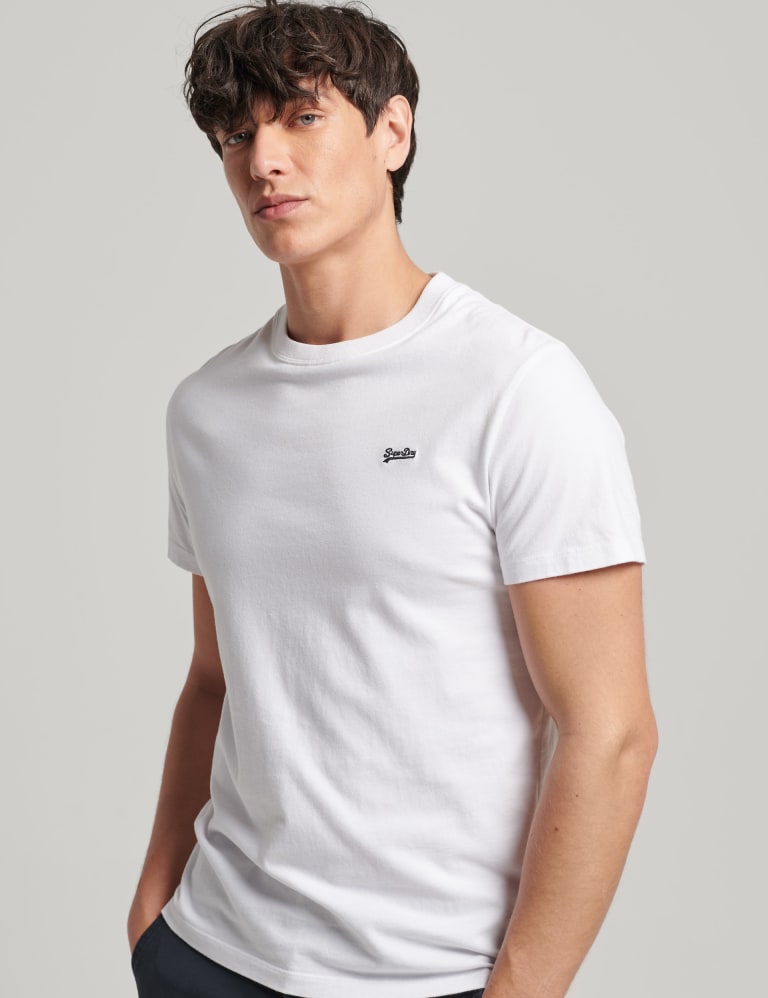 Slim Fit Organic Cotton Crew Neck T Shirt
