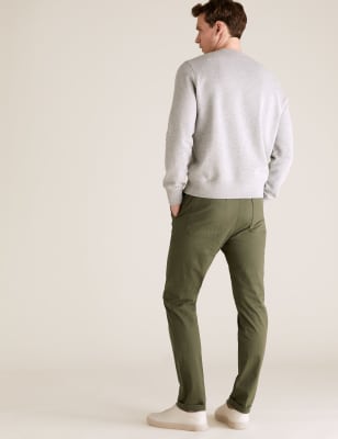 elasticated chinos