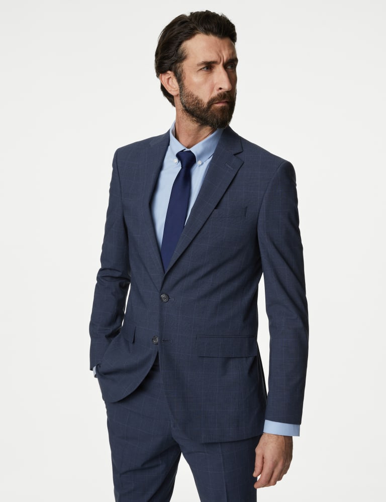 M&s navy suit best sale