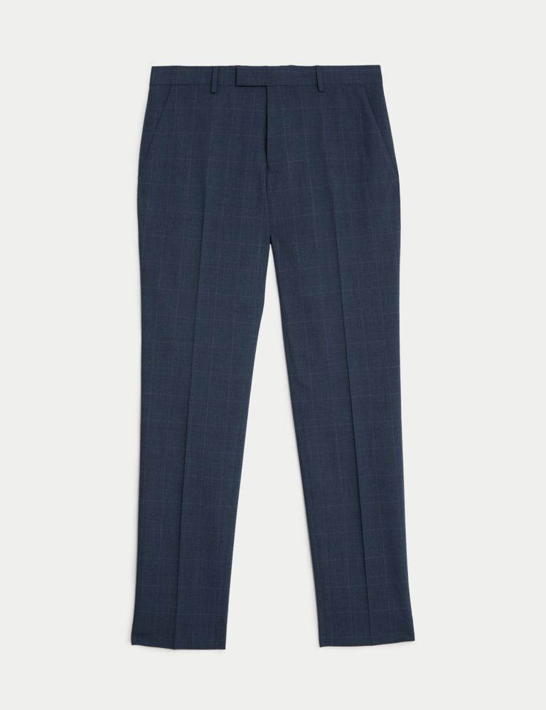 Slim Fit Prince of Wales Check Suit Trousers 2 of 6