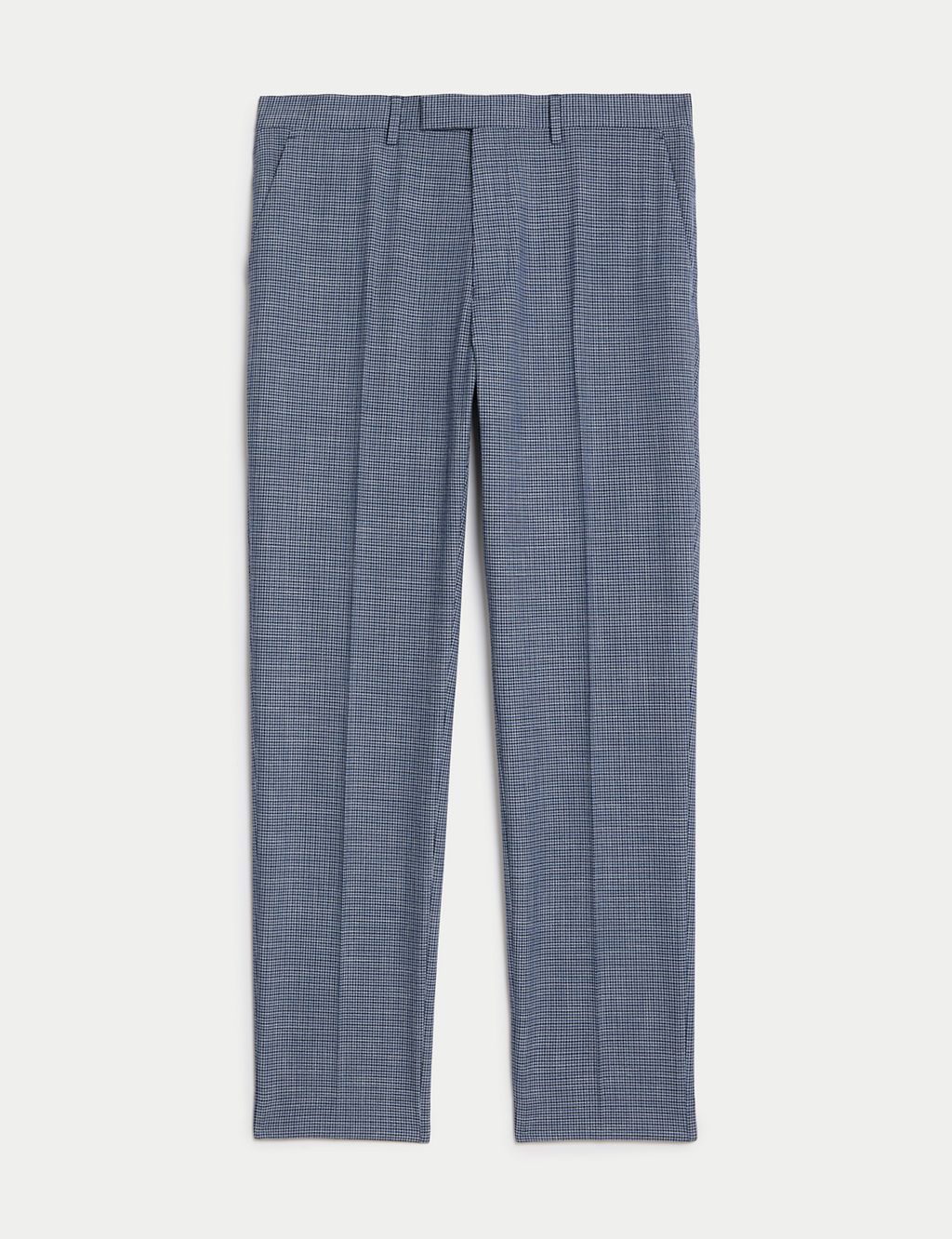 Slim Fit Puppytooth Stretch Suit Trousers 1 of 6