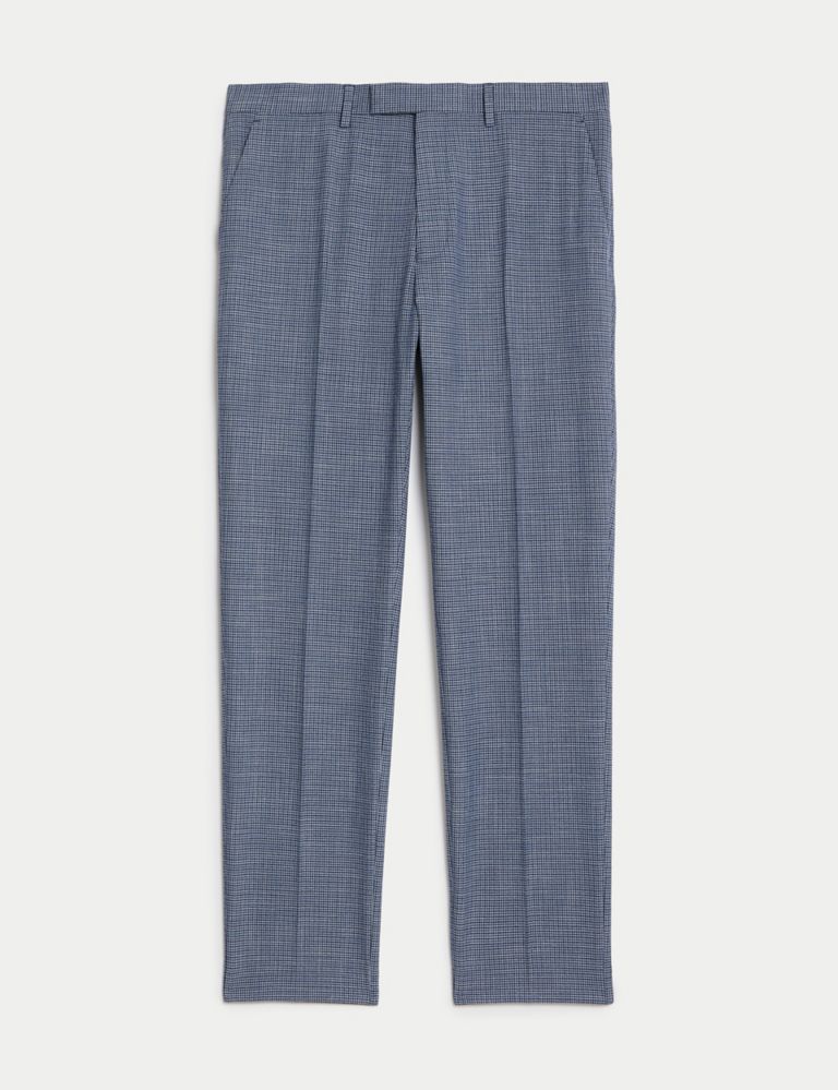 Slim Fit Puppytooth Stretch Suit Trousers 3 of 6