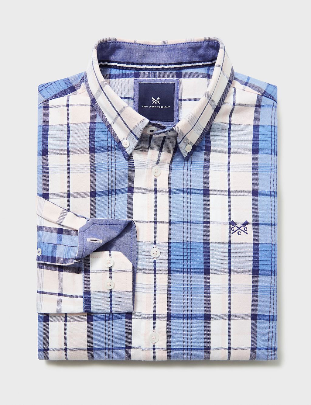 Slim Fit Pure Cotton Check Oxford Shirt 1 of 5