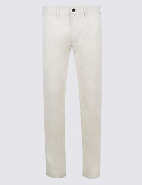 Slim Fit Pure Cotton Chinos Image 2 of 4