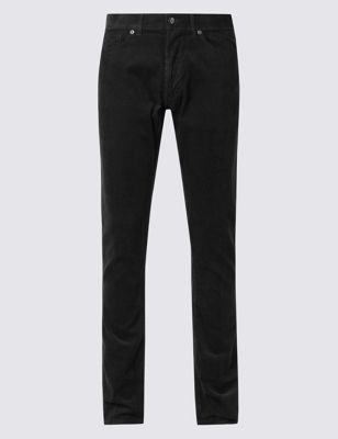 Slim Fit Pure Cotton Corduroy Trousers | M&S Collection | M&S