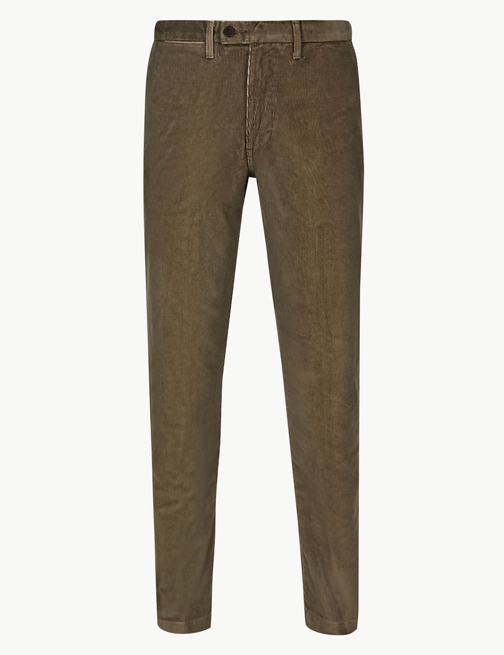 Slim Fit Pure Cotton Corduroy Trousers 1 of 4