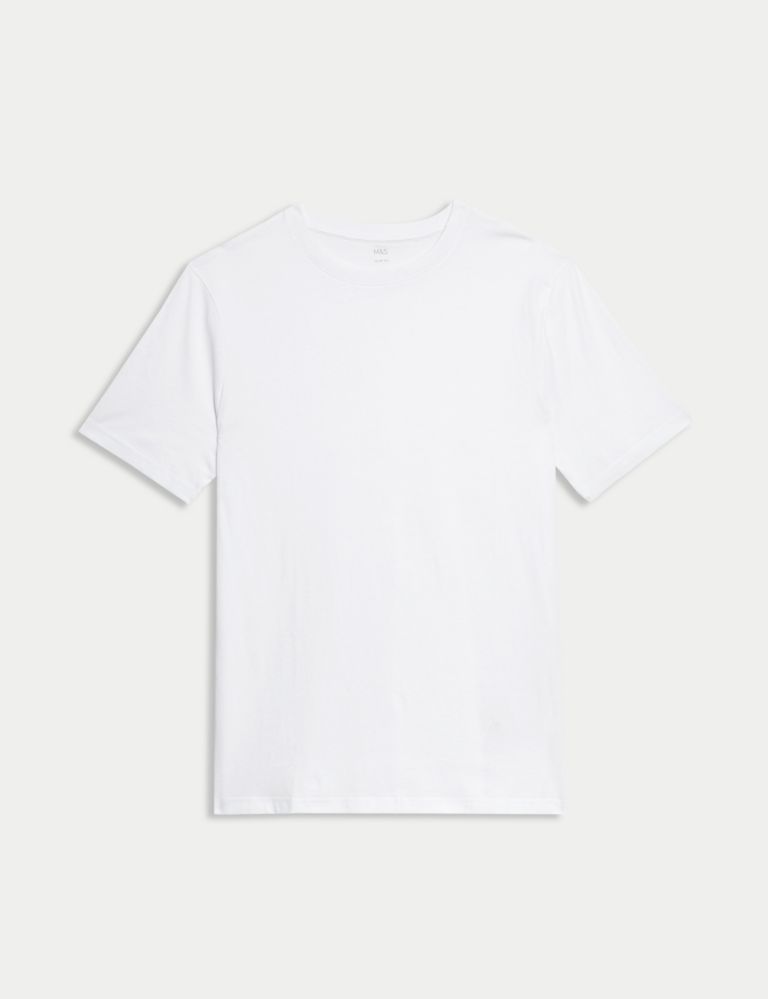 Slim Fit Pure Cotton Crew Neck T-Shirt 2 of 5